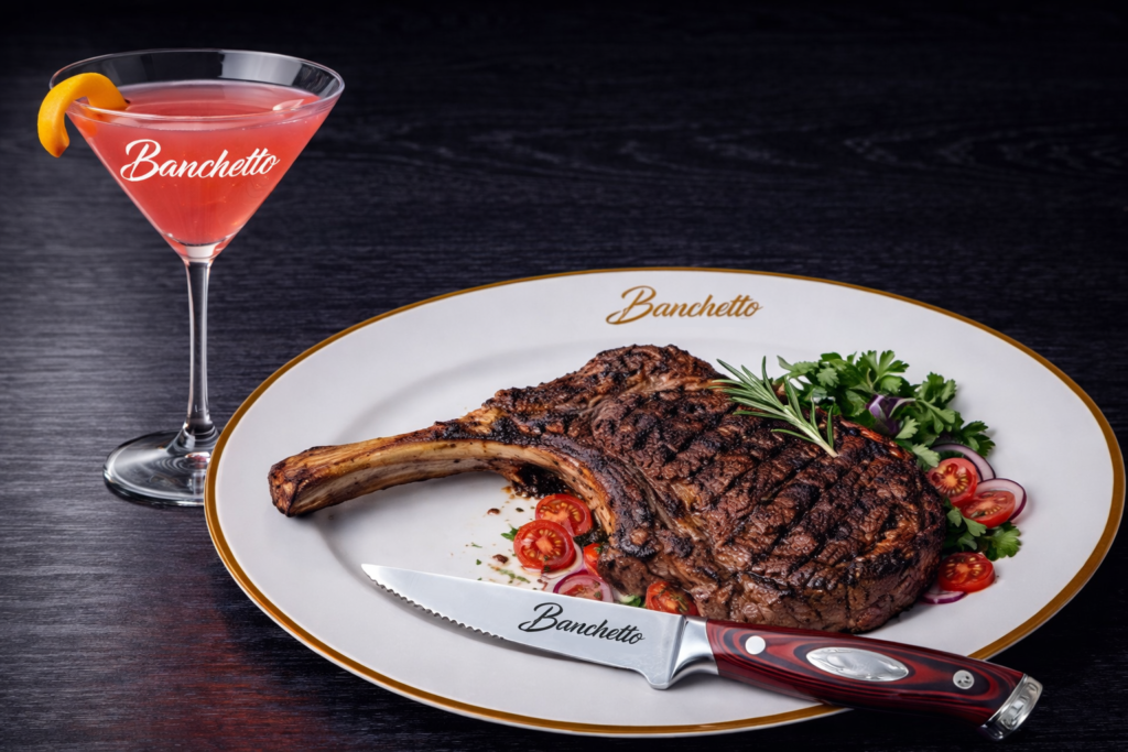 Custom steak knives for restaurants and fine dining steakhouses